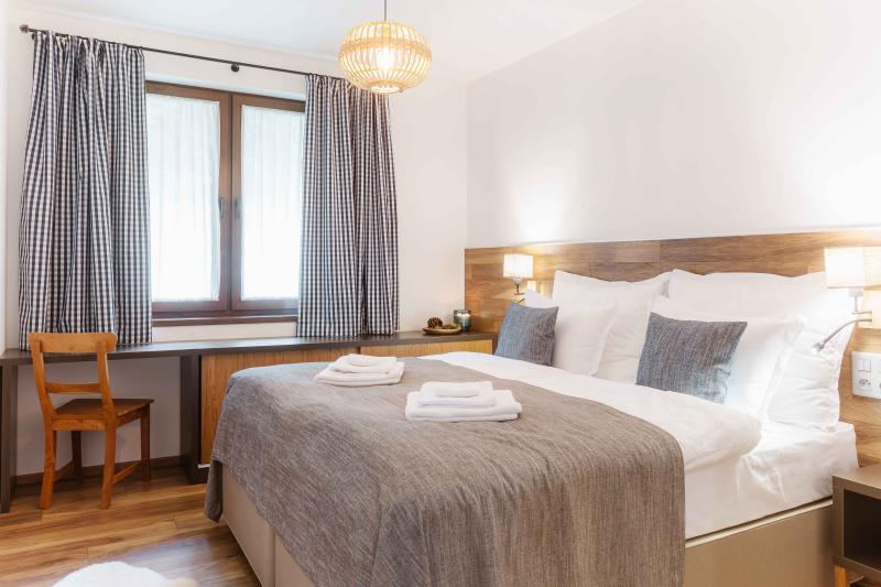 Izba Rodinný Apartmán v bungalove v Hope Development, s.r.o. – Bungalov - Spálňa