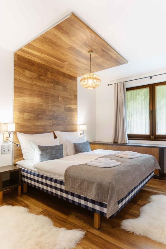 Izba Rodinný Apartmán v bungalove v Hope Development, s.r.o. – Spálňa